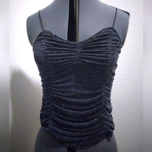 Black with Sliver sequins Top